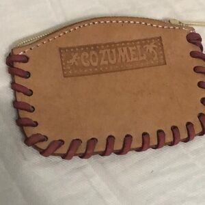 COZUMEL Leather Zip Pouch